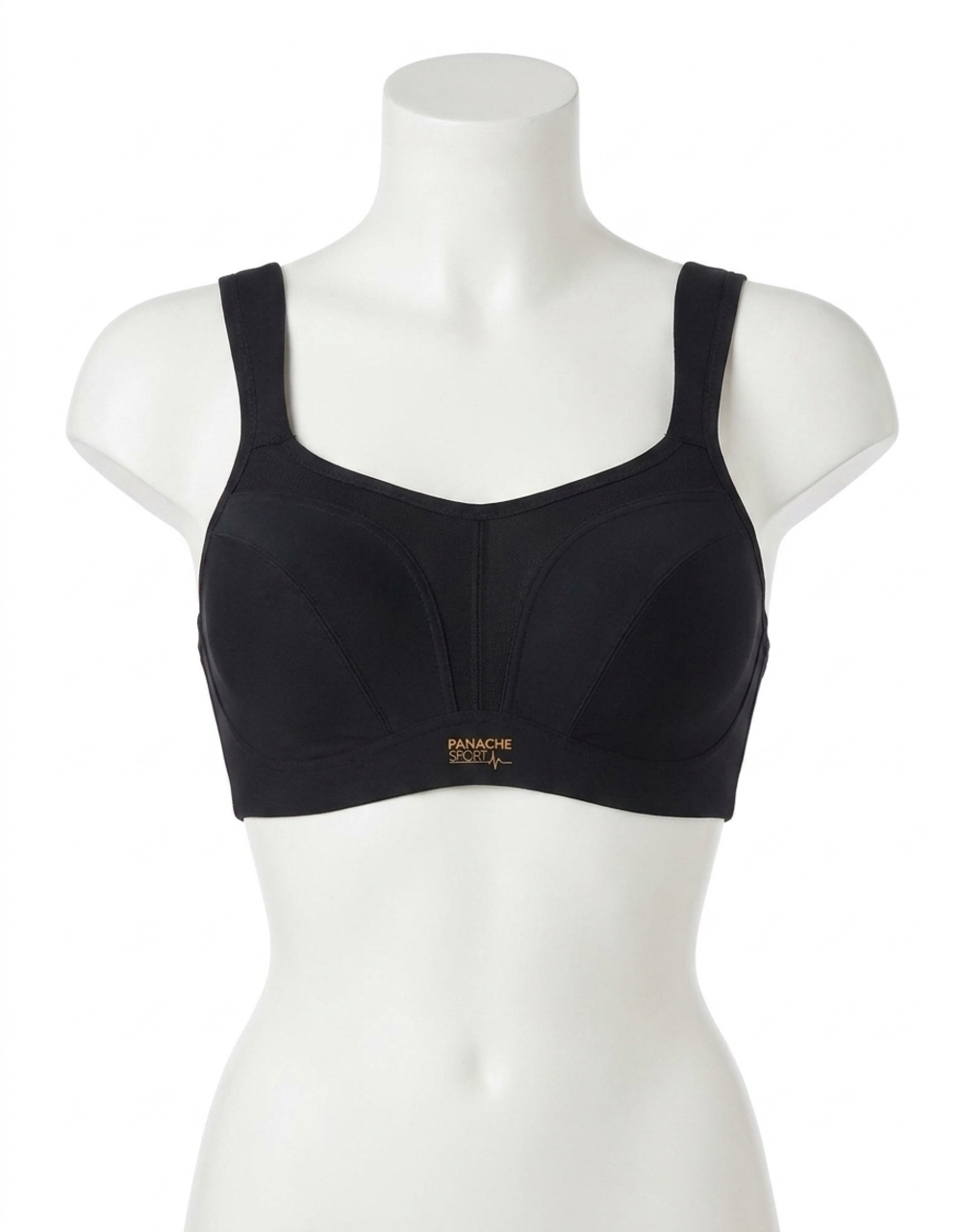 NEW PANACHE underwired sports bra in black